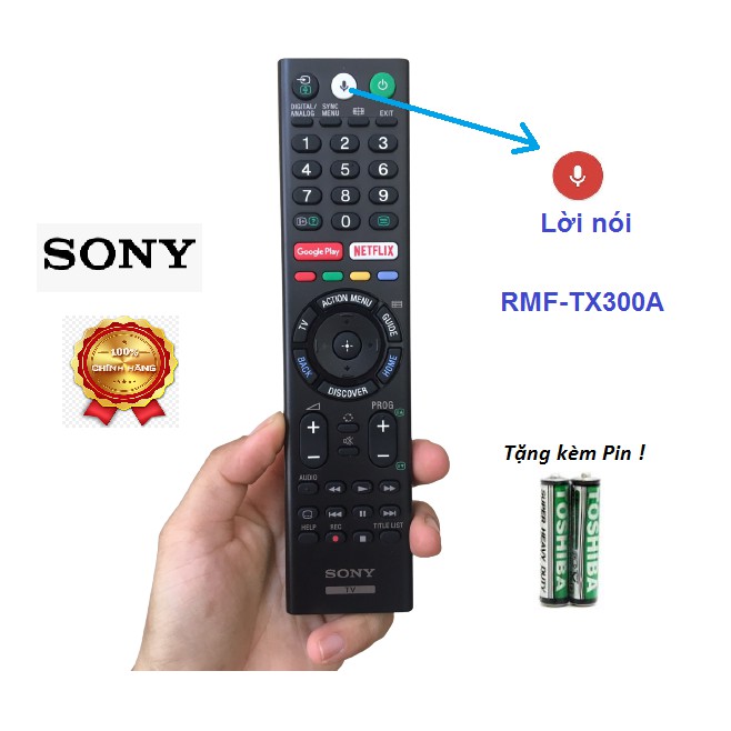 Remote Điều khiển tivi Sony giọng nói - Hàng chính hãng RMF-TX300A