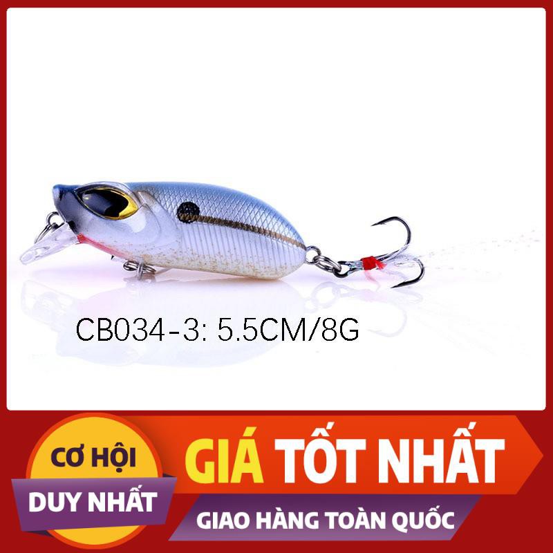 [ Xả Nhanh] Mồi Mininow Lure Mắt 3D dài 5,5cm nặng 8gam