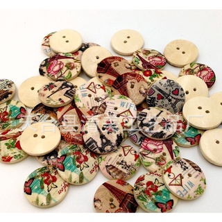Cúc áo - Cúc nhựa trang trí Handmade - Set 5 chiếc