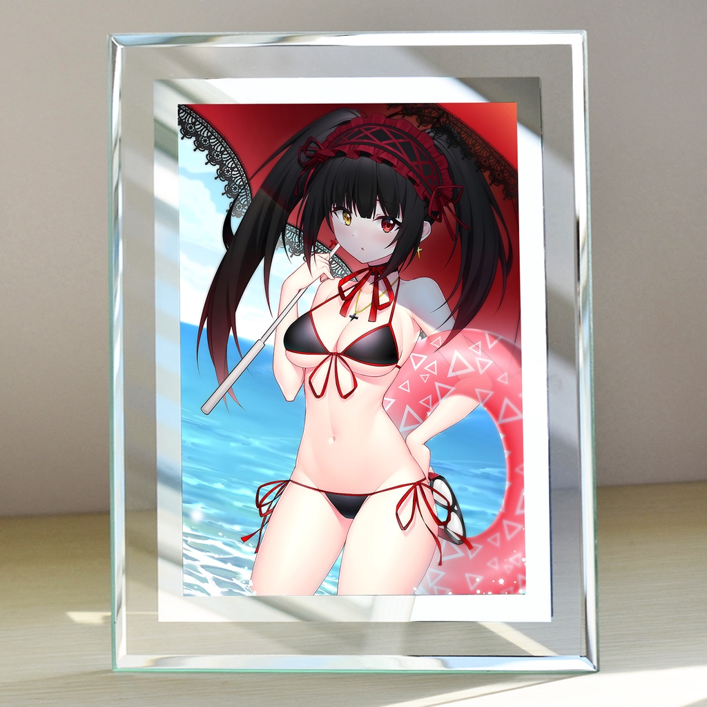 Khung kính Tokisaki Kurumi (5) Anime Date A Live - để bàn by 2D Tộc Shop
