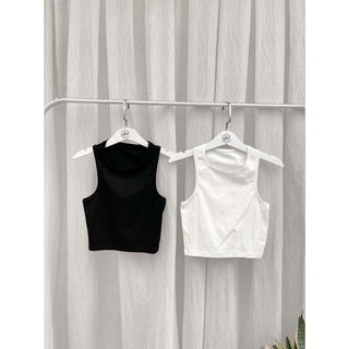 Áo Ba Lỗ Croptop EIGHTYK Thun Borip Trơn
