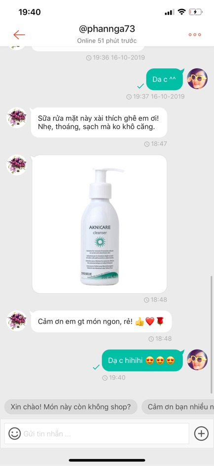 Sữa rửa mặt cho da mụn Aknicare Cleanser 200ml của Ý