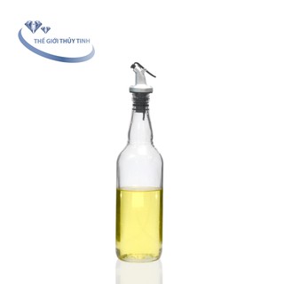 Chai Thủy Tinh Đựng Dầu Ăn Chiết Rót Dầu 500ml