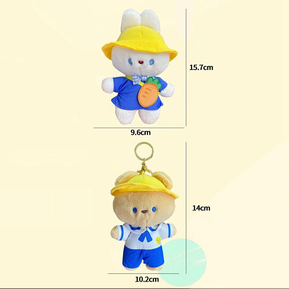 LANFY Móc Khóa Hình Gấu Nhồi Bông Đáng Yêu Giá Đỡ