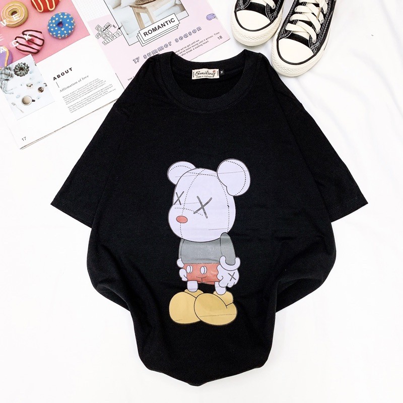 Áo thun Unisex Smiling - kiểu in MICKEY