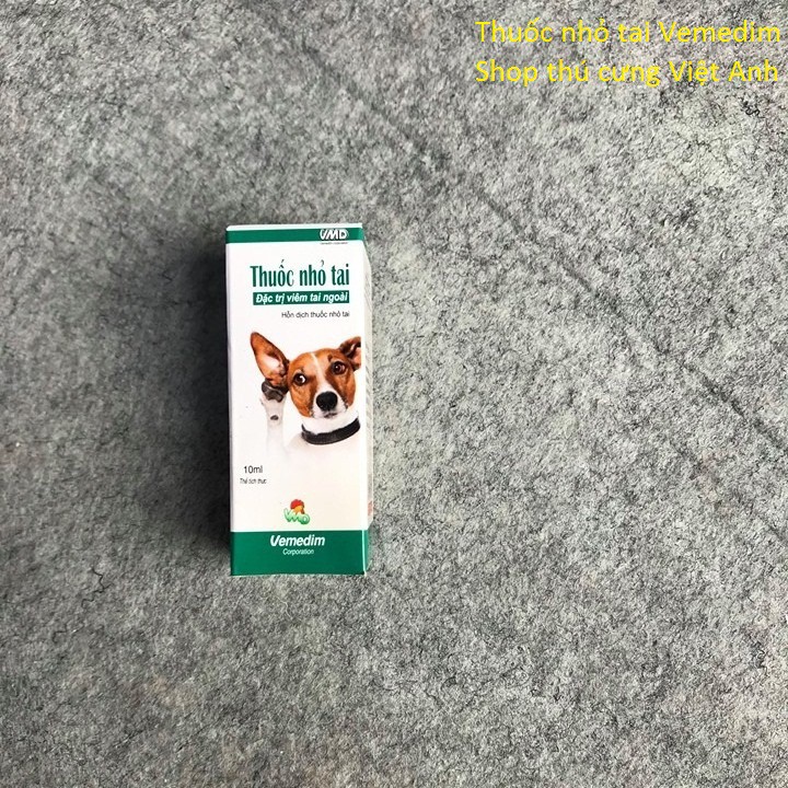 Nhỏ tai chó mèo Vemedim 10ml