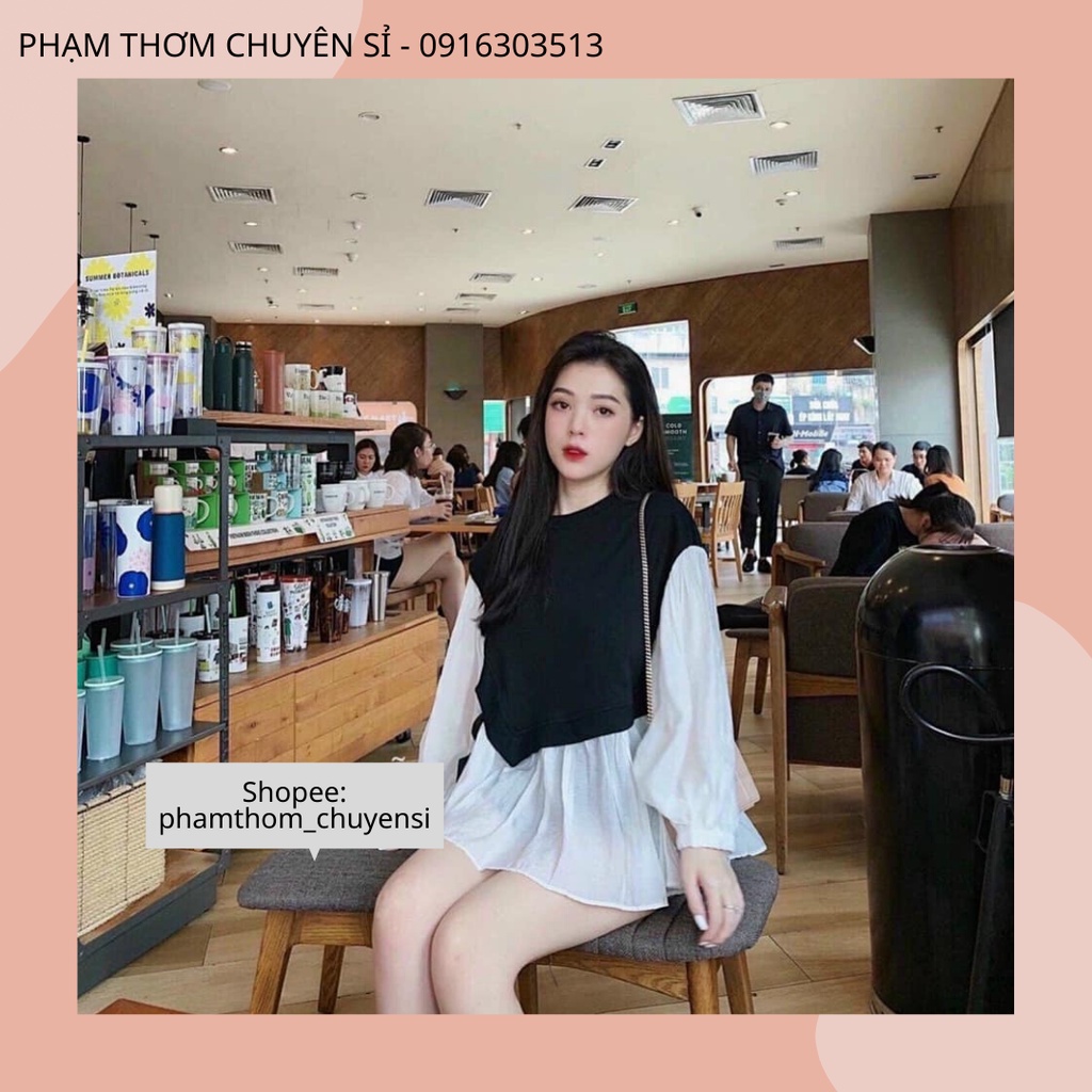 Áo sơ mi pha hàn quốc