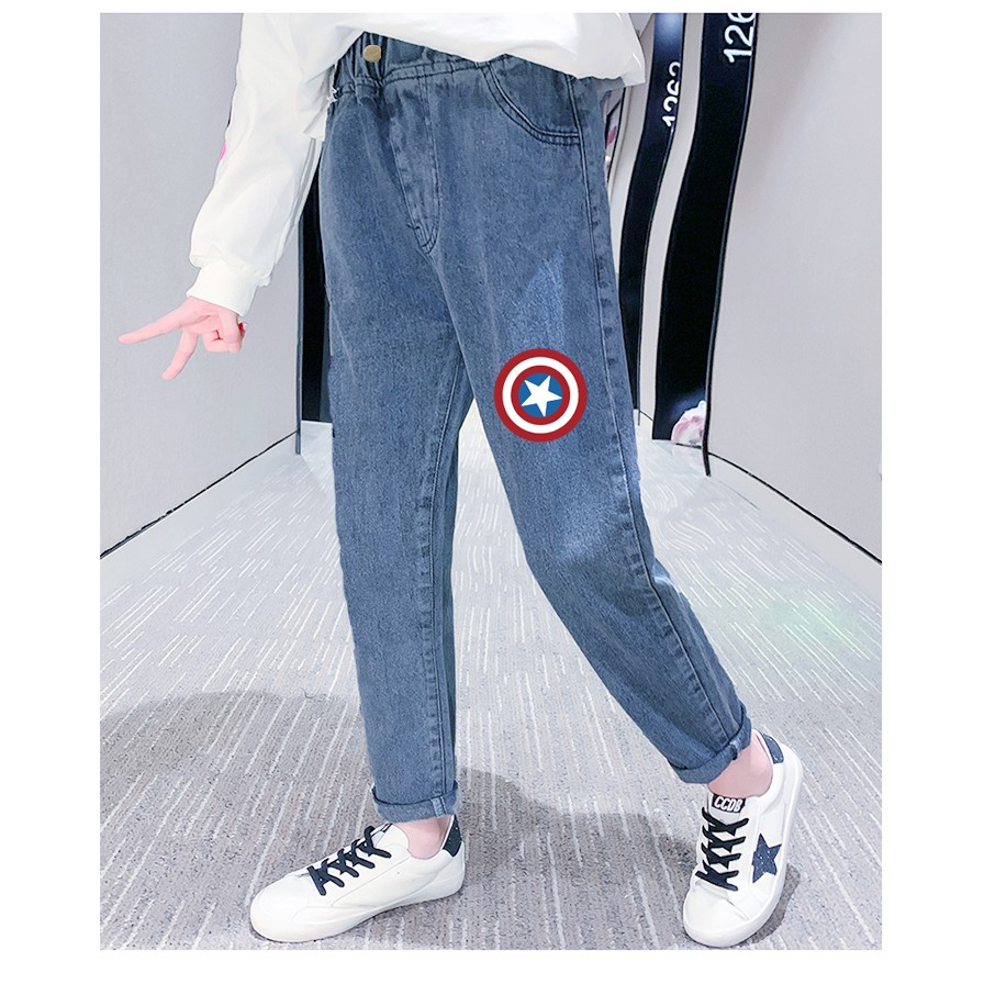 Kids Children Boys Girls  Jeans Clothes Slim Straight Trousers Boy Fashion Baby Kid Denim Long Pants Clothing 3-12 Years