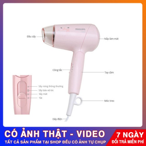 Máy Sấy Tóc Philips BHC010-00 1200W – Chính Hãng Phân Phối – Bảo Hành 24 Tháng