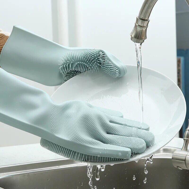 [Găng tay thần thánh] Găng tay rửa chén 2in1 đa năng Hàn Quốc