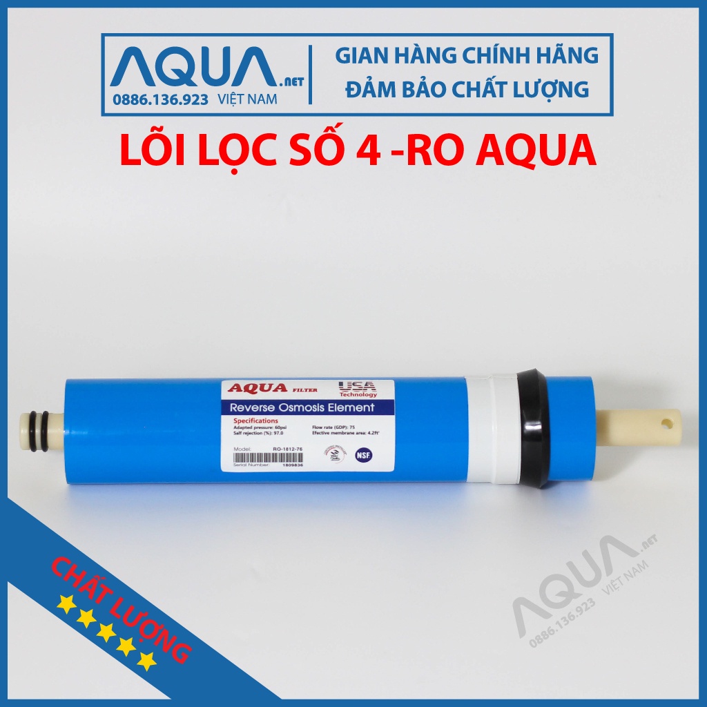 Lõi lọc nước số 4 , RO, RO AQUA RO LÕI SỐ 4 lọc sạch 99% cặn bẩn vi khuẩn đảm bảo sức khỏe uống trực tiếp lắp đặt dễ dàn