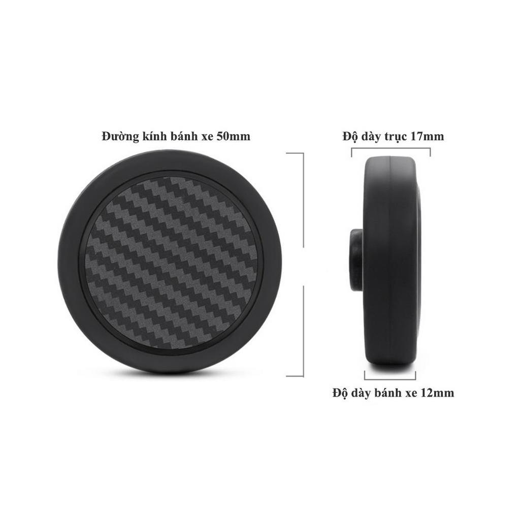 Bánh xe đôi dùng cho vali có kèm trục vít dễ dàng thay thế chất lượng cao