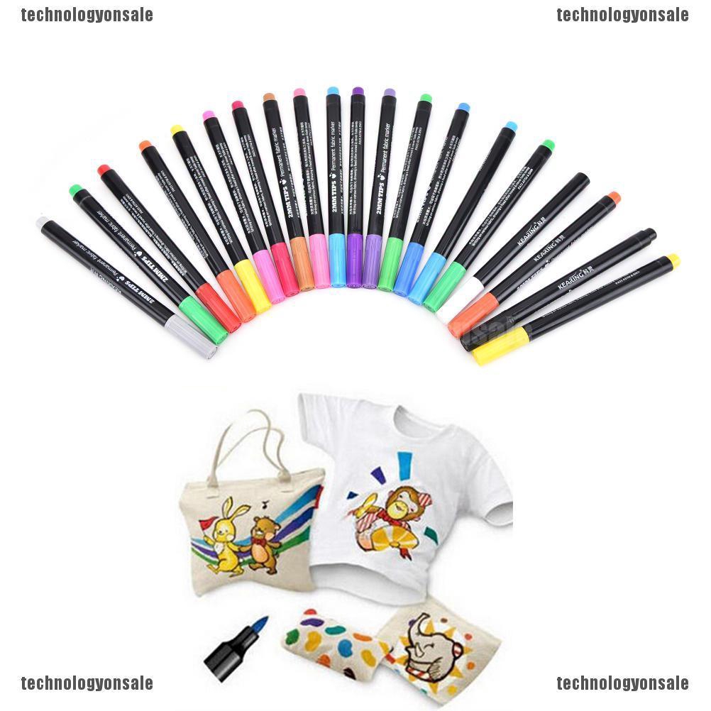 Bút Màu Vẽ Quần Áo Đa Năng Kèm 20 Màu Sắc