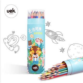 Bút Chì Màu UEK Cao Cấp Hộp 24-36-48 Màu