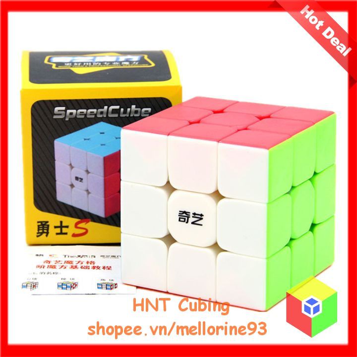 Đồ Chơi Rubik 3x3 QiYi Warrior S Hộp Mới Khối Lập Phương 3 Tầng