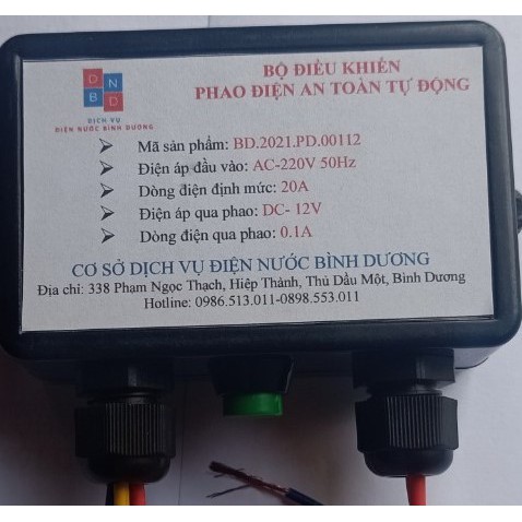 Bộ điều khiển phao điện an toàn 12v tự động- rơ le bơm nước