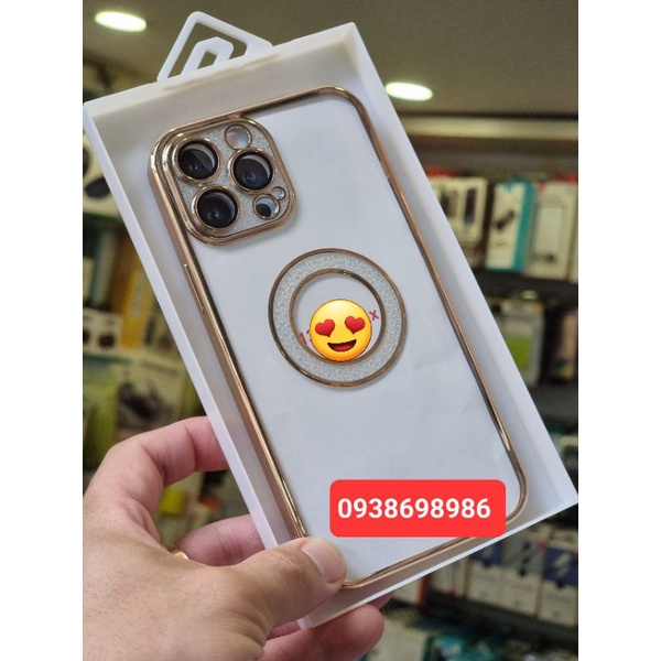 Ốp lưng KF đính đá họa tiết cho iphone 13 , 13 pro , 13 pro max full box sang chảnh