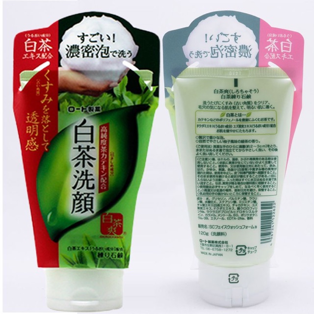 Sữa rửa mặt trà xanh Rohto Shirochasou