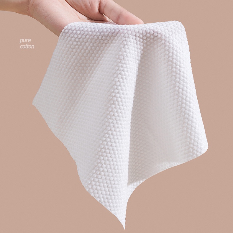 Bộ 100 Khăn Cotton Tẩy Trang Dùng Một Lần