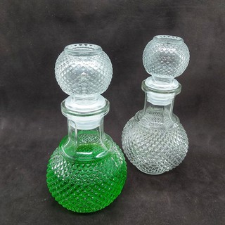 Bình rượu thủy tinh tròn kim cương 250ml, bình ngâm rượu thủy tinh