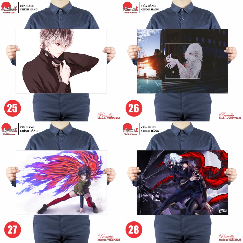 Tranh Poster Hình Ngạ Quỷ Vùng Tokyo - Tokyo Ghoul - Áp Phích Dán Tường By AnimeX Part 2