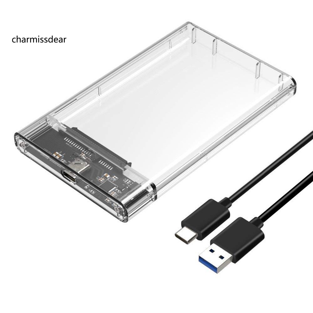 Hộp đựng ổ cứng SSD chuyển đổi Type-C USB 3.1 sang 2.5inch SATA | BigBuy360 - bigbuy360.vn