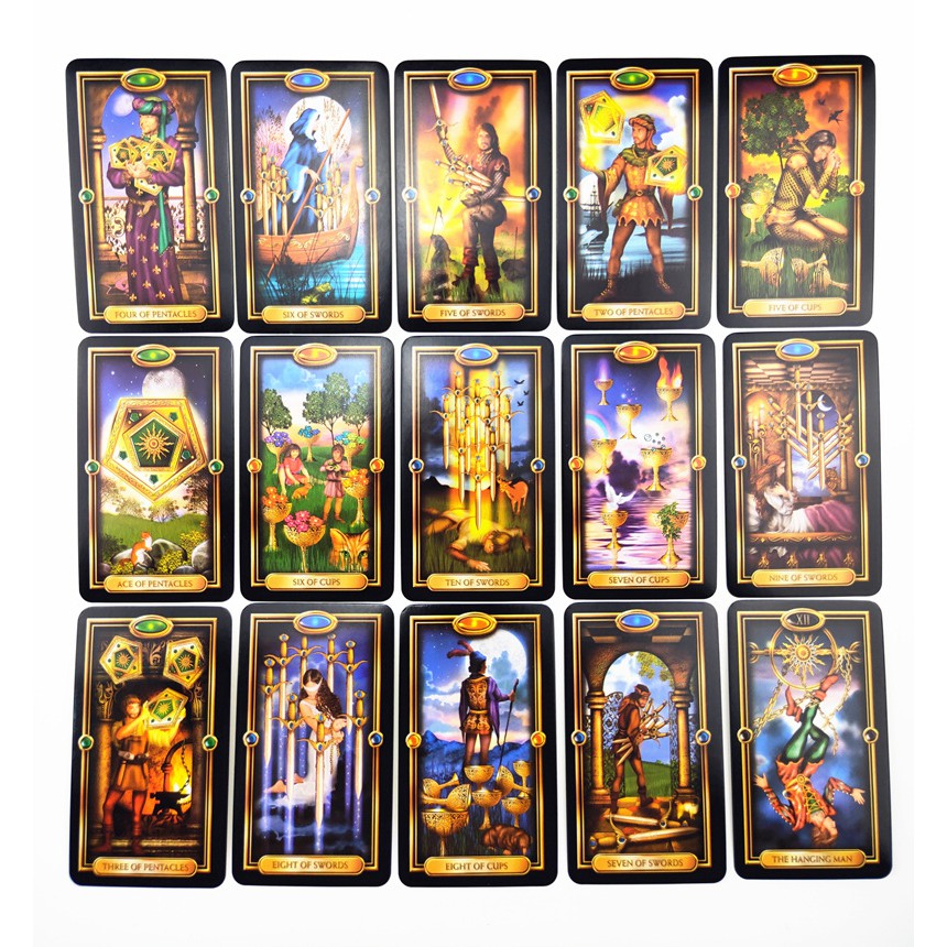 Combo Bộ Bài Bói Guidance of Fate Easy Tarot Card M10 Bản Đẹp và Túi Nhung Đựng Tarot và Khăn Trải Bàn Tarot