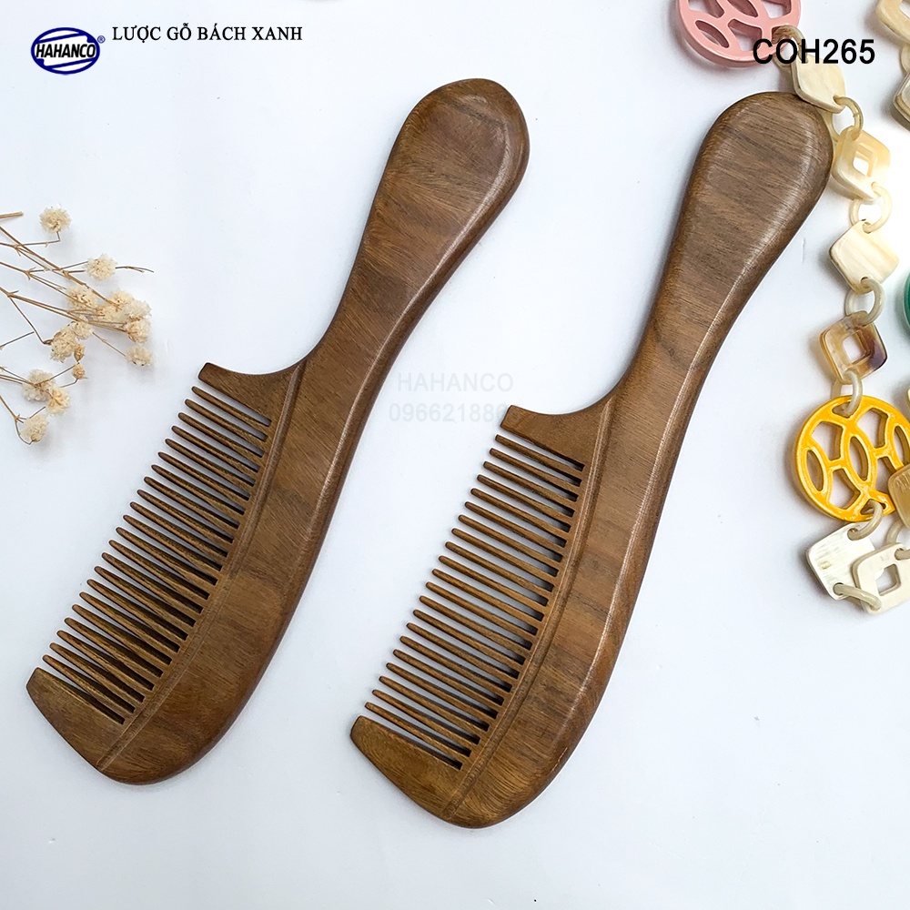 Lược gỗ Thơm (Size:L -19cm) giúp tóc suôn &amp; mềm không làm rụng - COH265