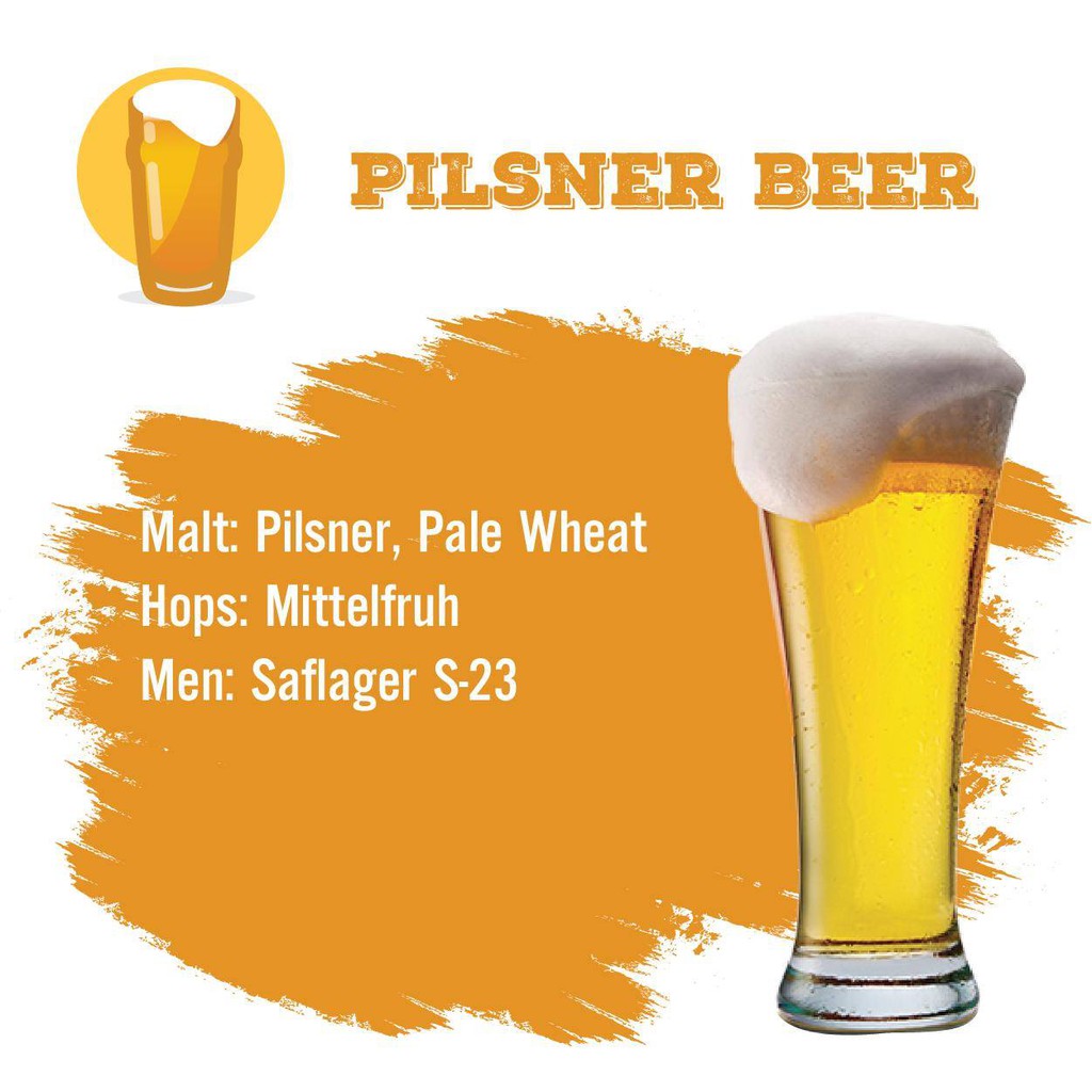 Set nguyên liệu nấu bia Pilsner