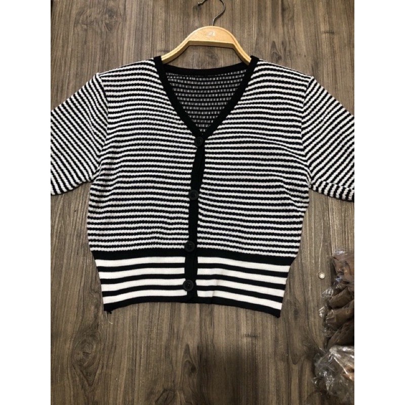 ÁO LEN KẺ TAY BỒNG SIU XINHHHHH ❌KÈM ẢNH THẬT❌