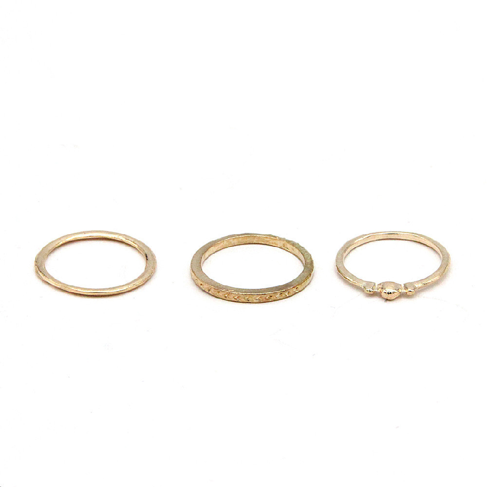 Set 12 nhẫn mạ vàng đính đá phong cách bohemian thời trang dành cho nữ