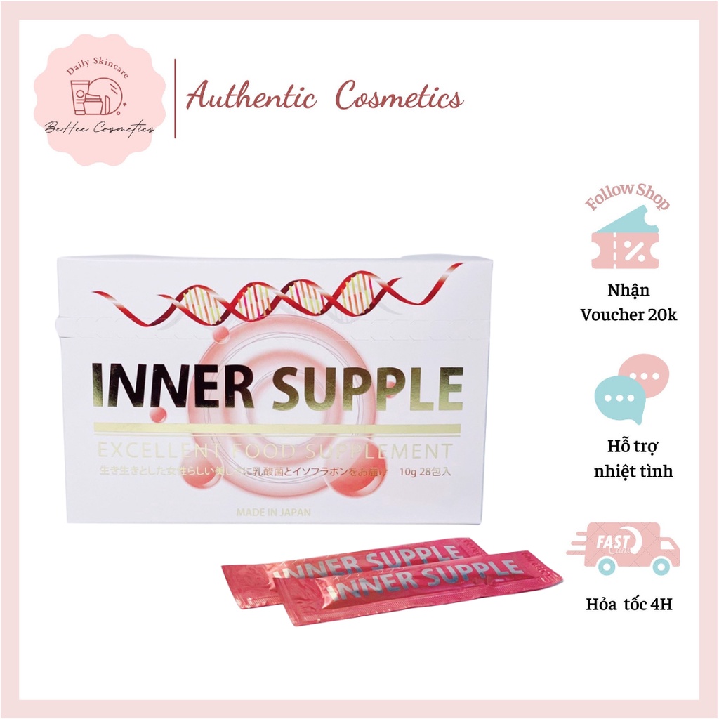 Nước uống INNER SUPPLE Tăng nội tiết tố nữ 28 ngày Nhật Bản - 1 Gói