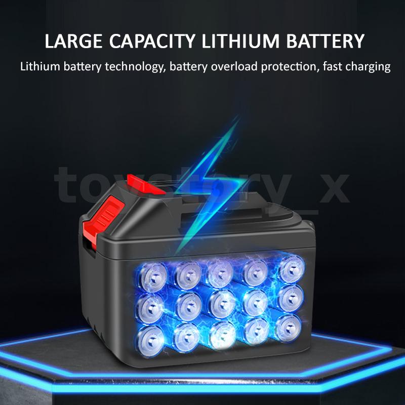 Máy Cưa Gỗ Điện Không Dây Di Động Sạc Lại Được 4Inch 21V 3500mAh Kèm Pin 1/2