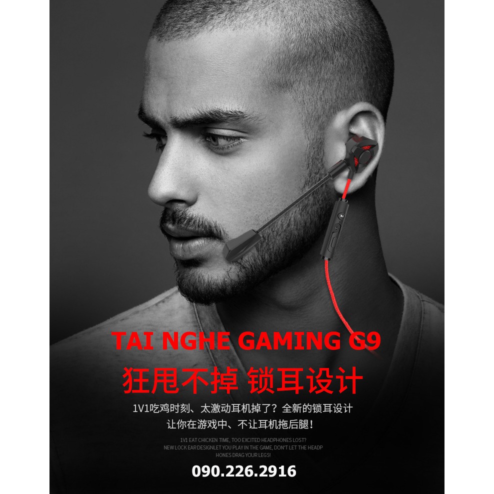 (FreeShip) Tai Nghe Gaming G9 - Có 2 Mic Bản Pro Chuyên Game Pubg Mobile, Free Fire, Liên Minh Tốc Chiến