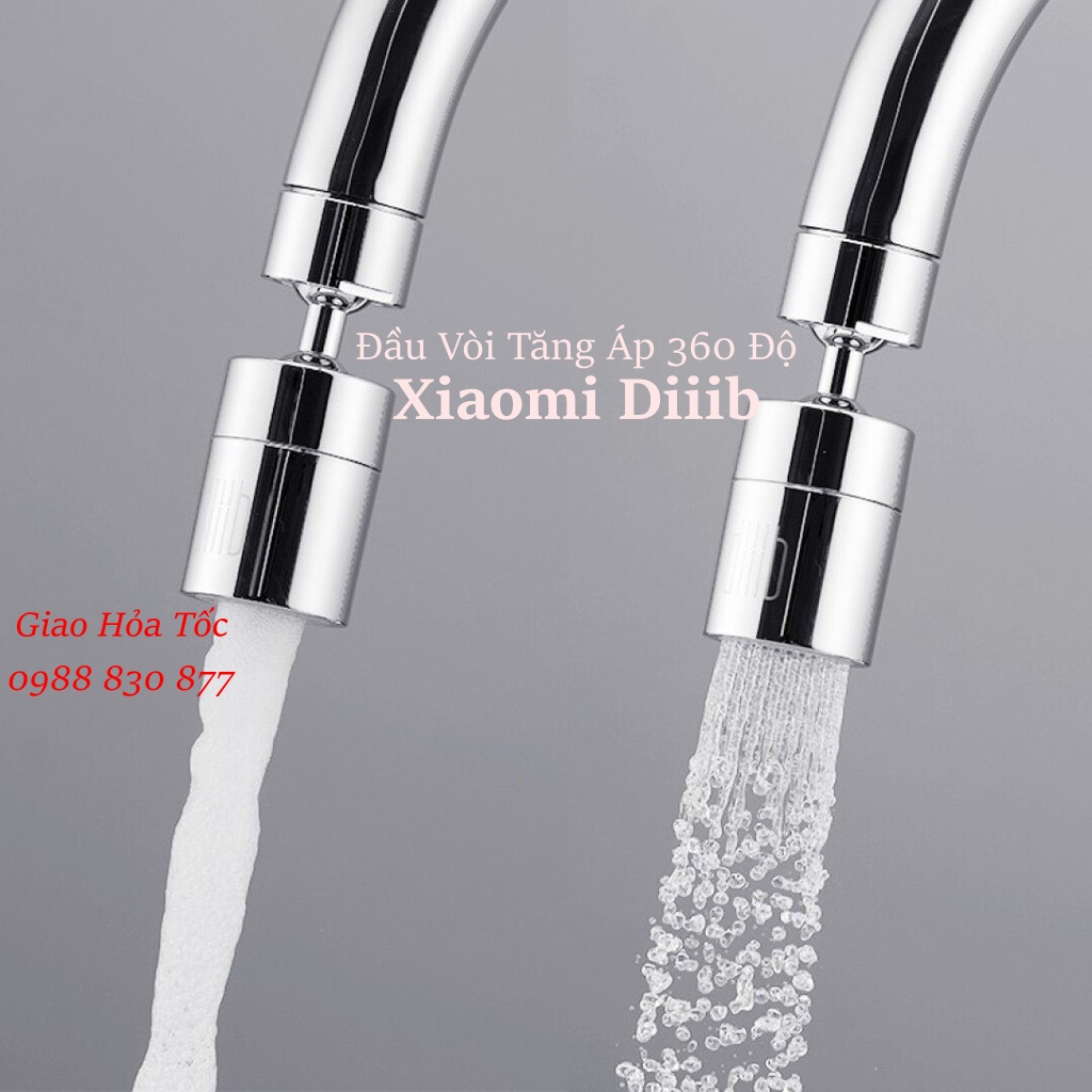 Đầu vòi tăng áp xoay 360 Xiaomi Diiib DXSZ001-1 đầu vòi rửa chén tạo bọt tiết kiệm 1/2 nước