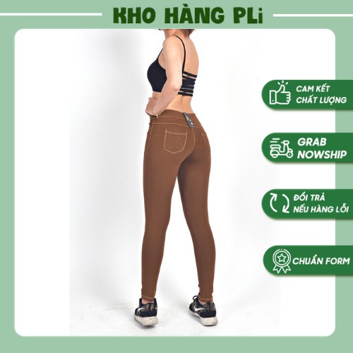 Quần legging giả jean 💖HÀNG LOẠI 1💖 form chuẩn, chất liệu thun 2 da dày dặn không xù lông, không phai màu