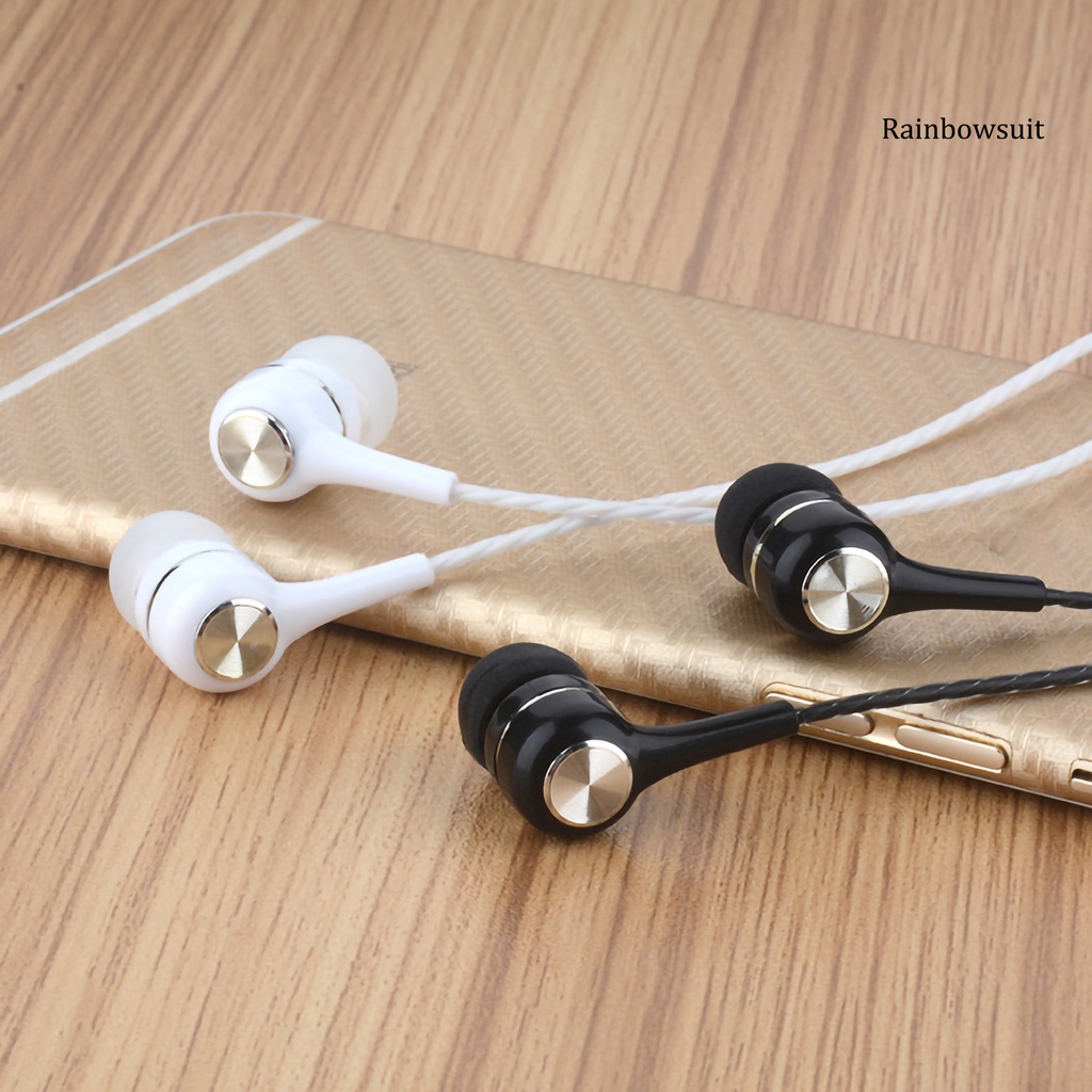 RB- S12 Universal 3.5mm Earphone Wired Earbuds with Mic for Phone