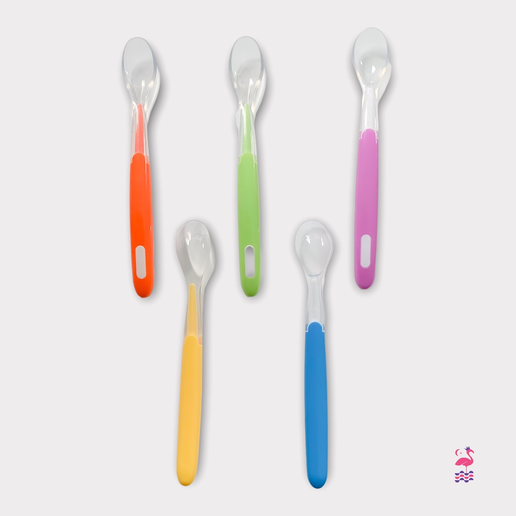 Thìa Ăn Dặm Silicon Cao Cấp Ấm Baby Cho Bé Từ 5 Tháng Tuổi Ấm Gift Decor