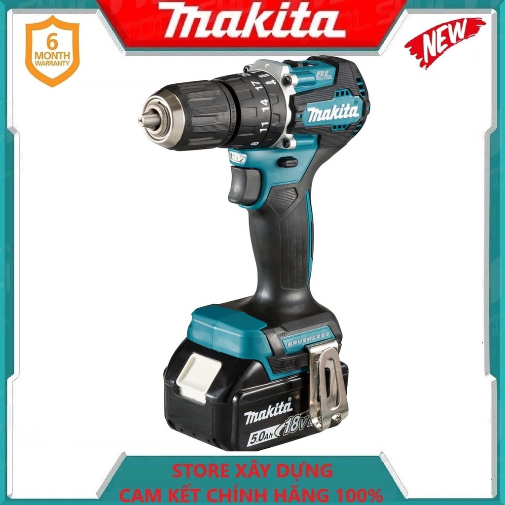 MÁY KHOAN BÚA VẶN VÍT DÙNG PIN 18V MAKITA DHP487RFJ- HÀNG CHÍNH HÃNG