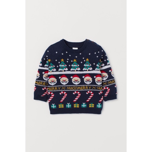 Áo len noel bé trai/gái HM auth size 4-18m