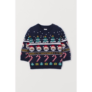áo len noel bé trai/gái HM auth size 4-18m