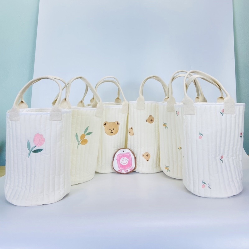 Túi Đựng Bình Sữa Và Đồ Dùng Hoạ Tiết Dotodot Cho Bé Siêu Dễ Thương MIKMOKBABY