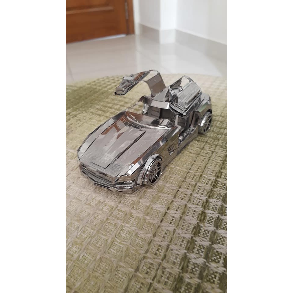 Mô hình 3D kim loại lắp giáp Mercedes-Benz SLS AMG GT [Chưa lắp]