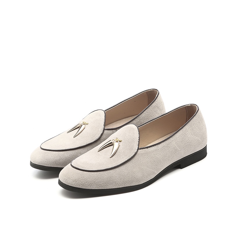 Giày Lười Da Lộn Phối Tua Rua Thời Trang Công Sở Cho Nam Size 37-44