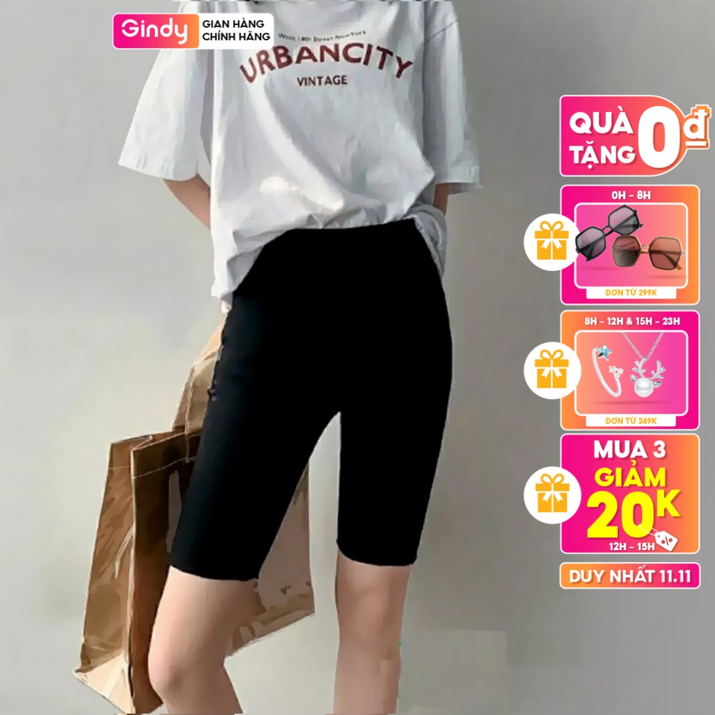 Quần legging lửng GINDY co giãn 4 chiều Q6154