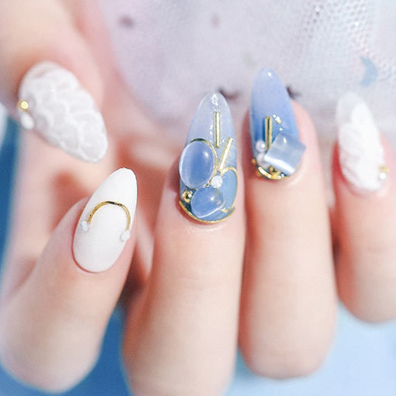 Hộp Hạt Cườm Nhỏ 3D Dùng Trang Trí Móng Tay Nghệ Thuật