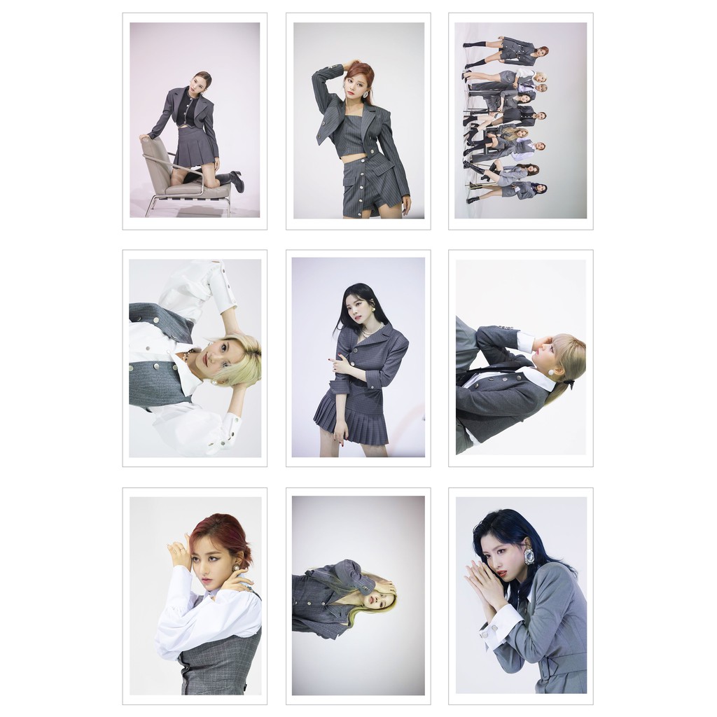 [Ép lụa] Lomo Card Ảnh TWICE - Eyes Wide Open Jacket Shooting (18 ảnh)