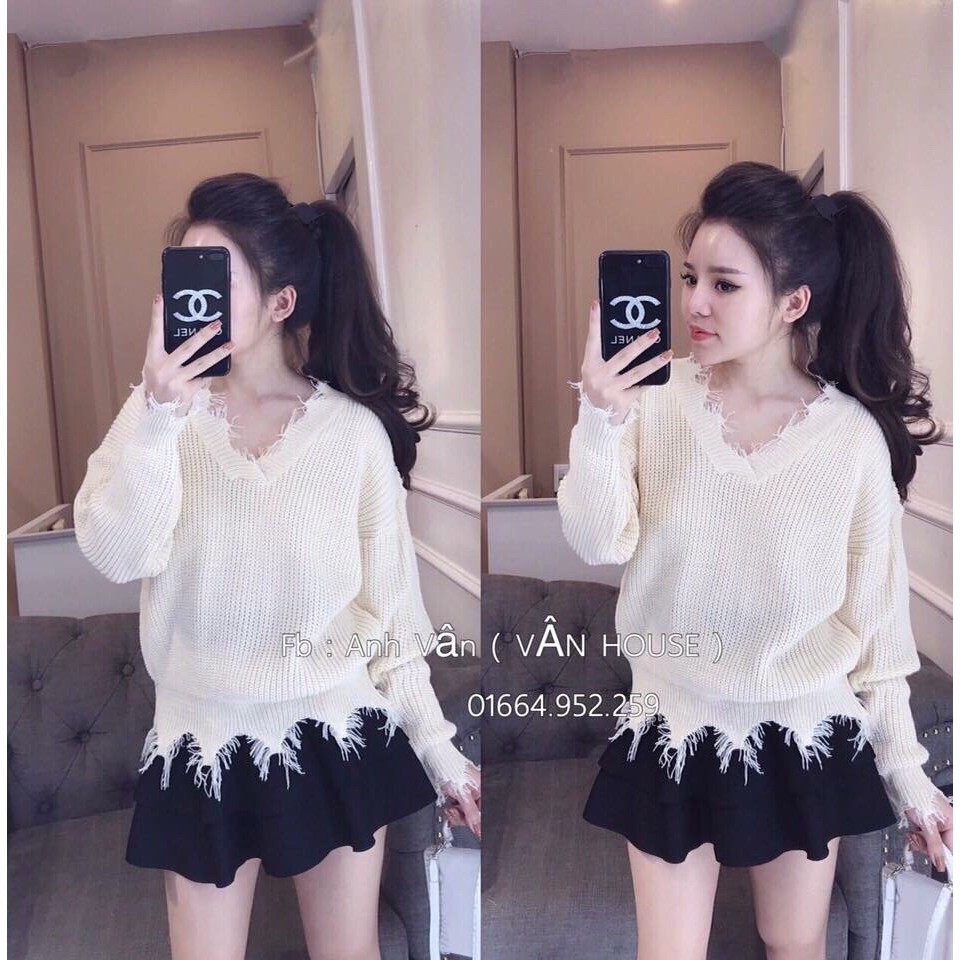 Áo len tua rua gấu hàng Quảng Châu Mã 500 | BigBuy360 - bigbuy360.vn