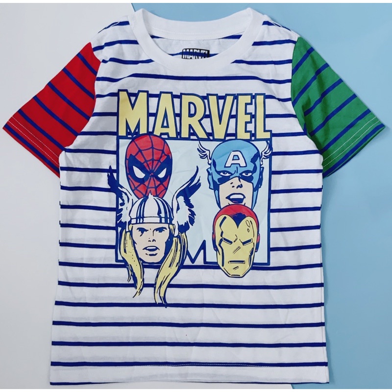 Áo thun T-shirt cộc tay cotton Marvel Avengers siêu nhân Hè