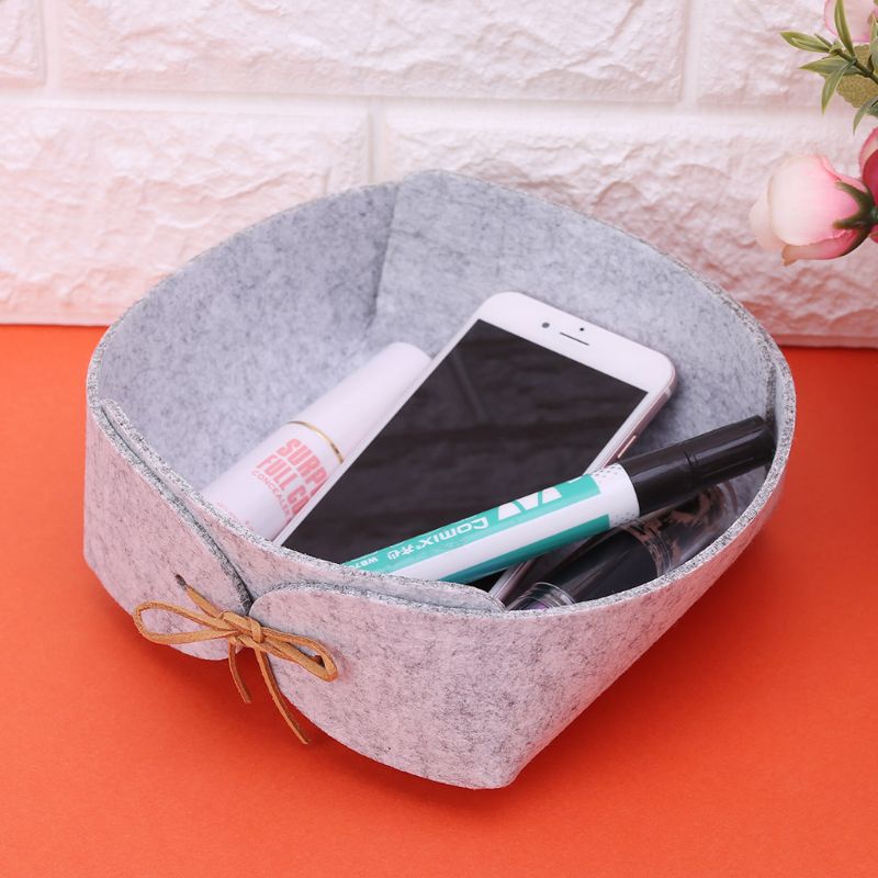 Hộp Đựng Đồ Dùng Để Bàn Bằng Nỉ Độc Đáo Trang Trí Nhà Cửa / Văn Phòng